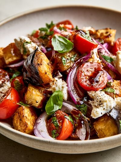 Mediterranean Roasted Vegetable Bowl Print.
