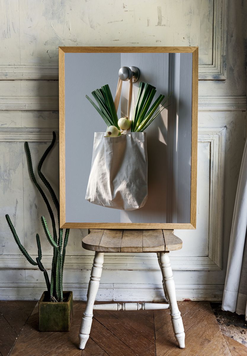 Minimalist Grocery Bag Still Life Poster. room preview