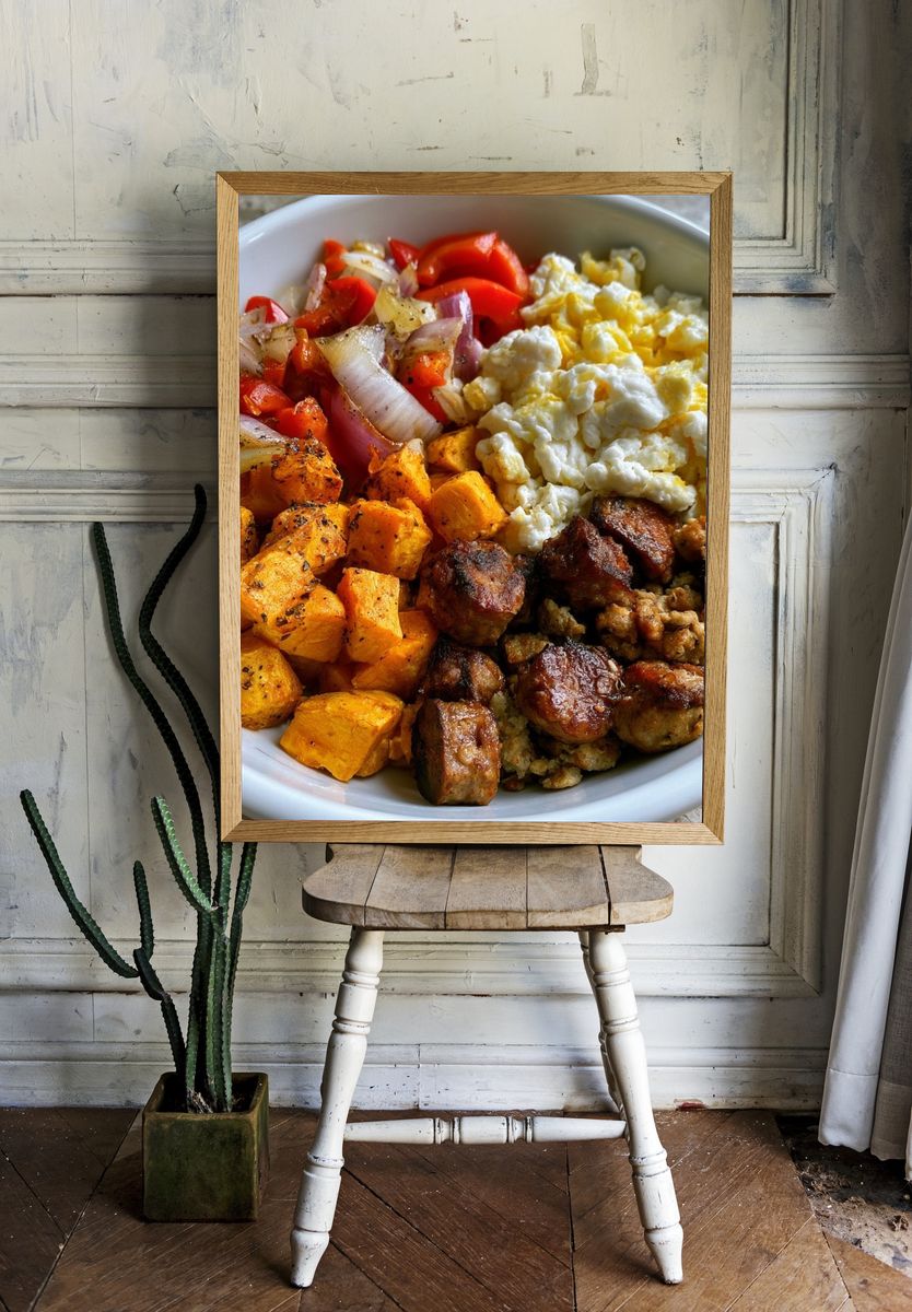 Roasted Breakfast Bowl Print. — room view 1
