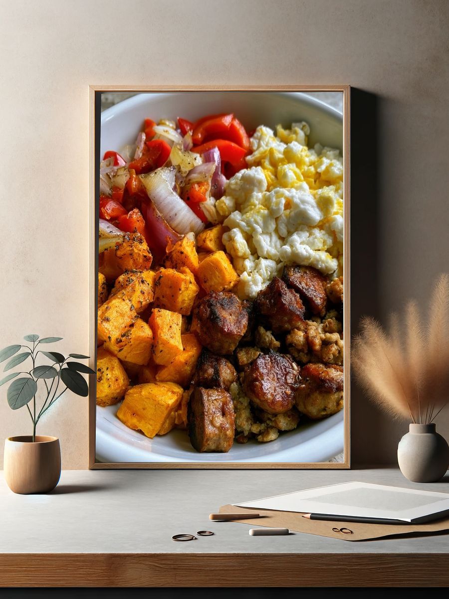 Roasted Breakfast Bowl Print. — room view 2