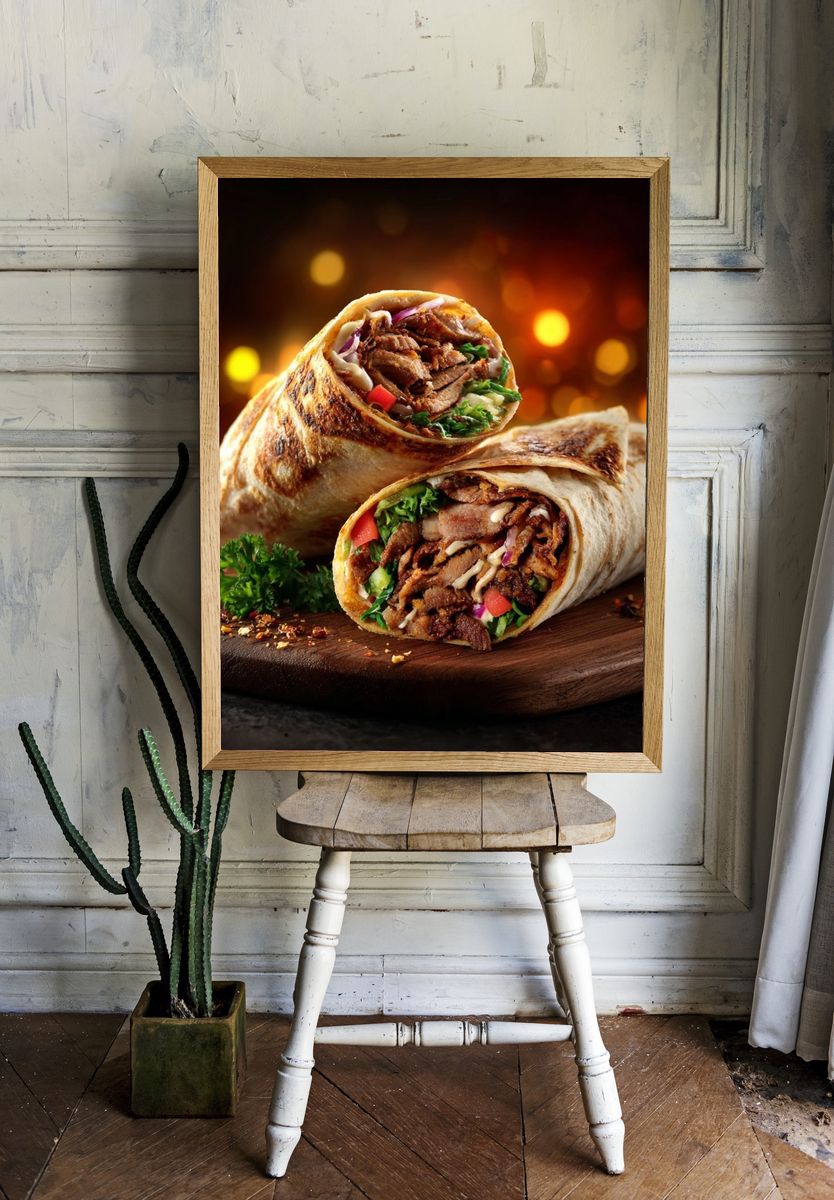 Delicious Wraps — Food Print. — room view 1