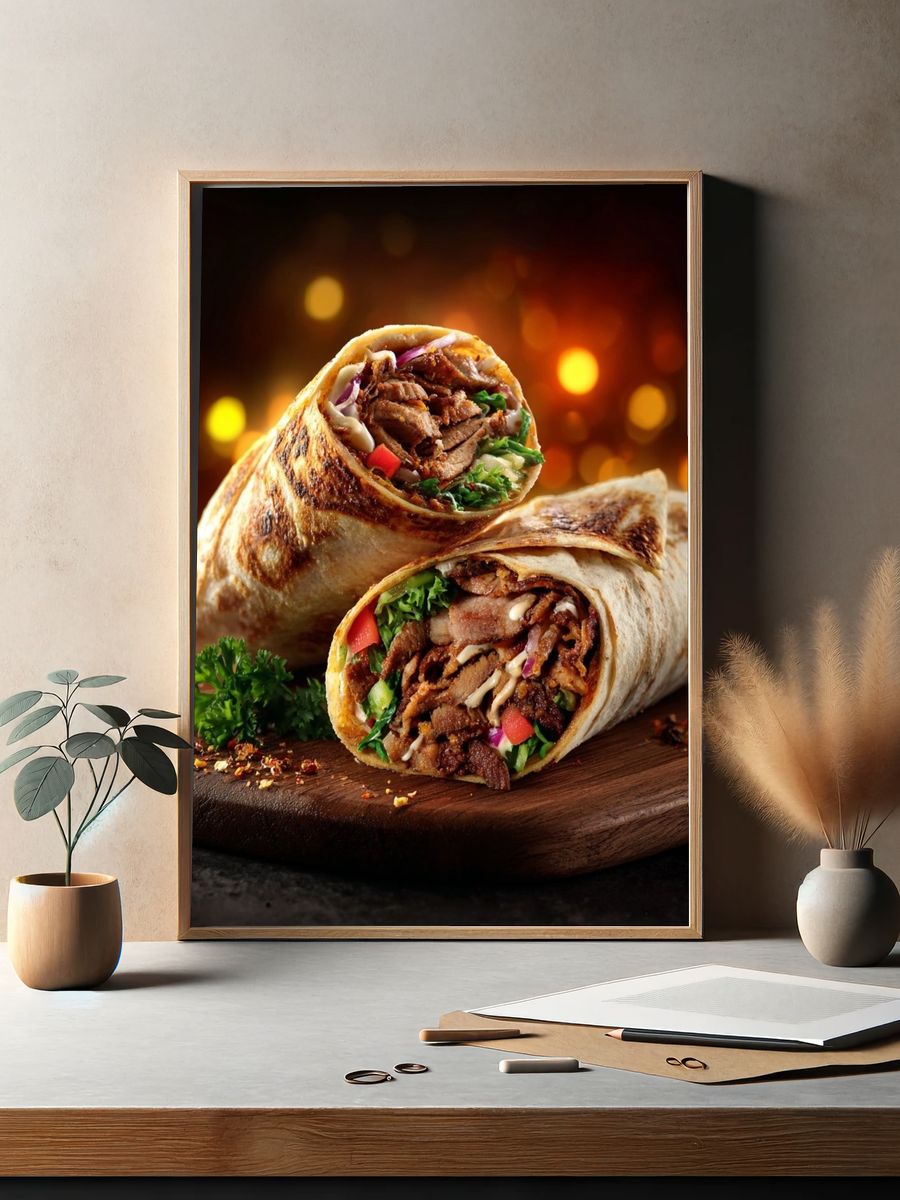 Delicious Wraps — Food Print. — room view 2