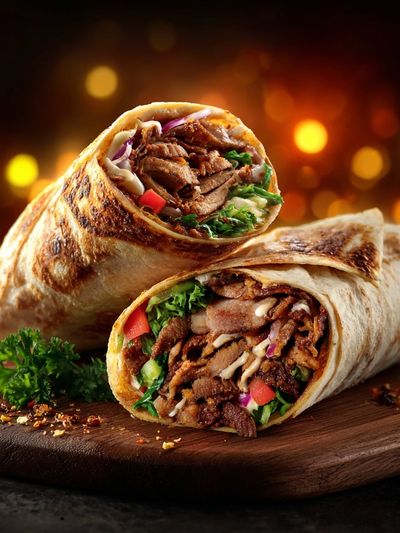 Delicious Wraps — Food Print. poster print