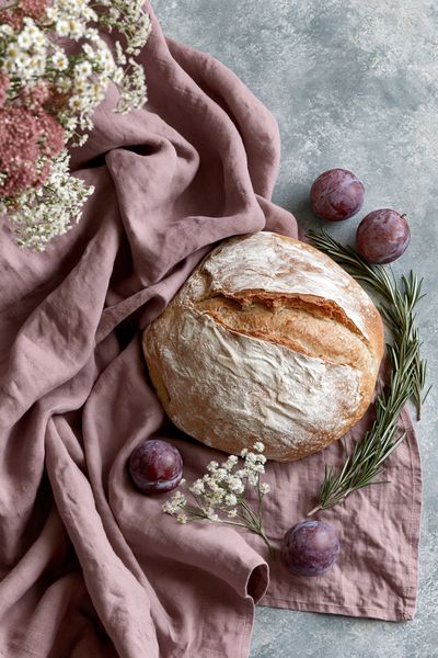 Rustic Bread Still Life Poster. poster