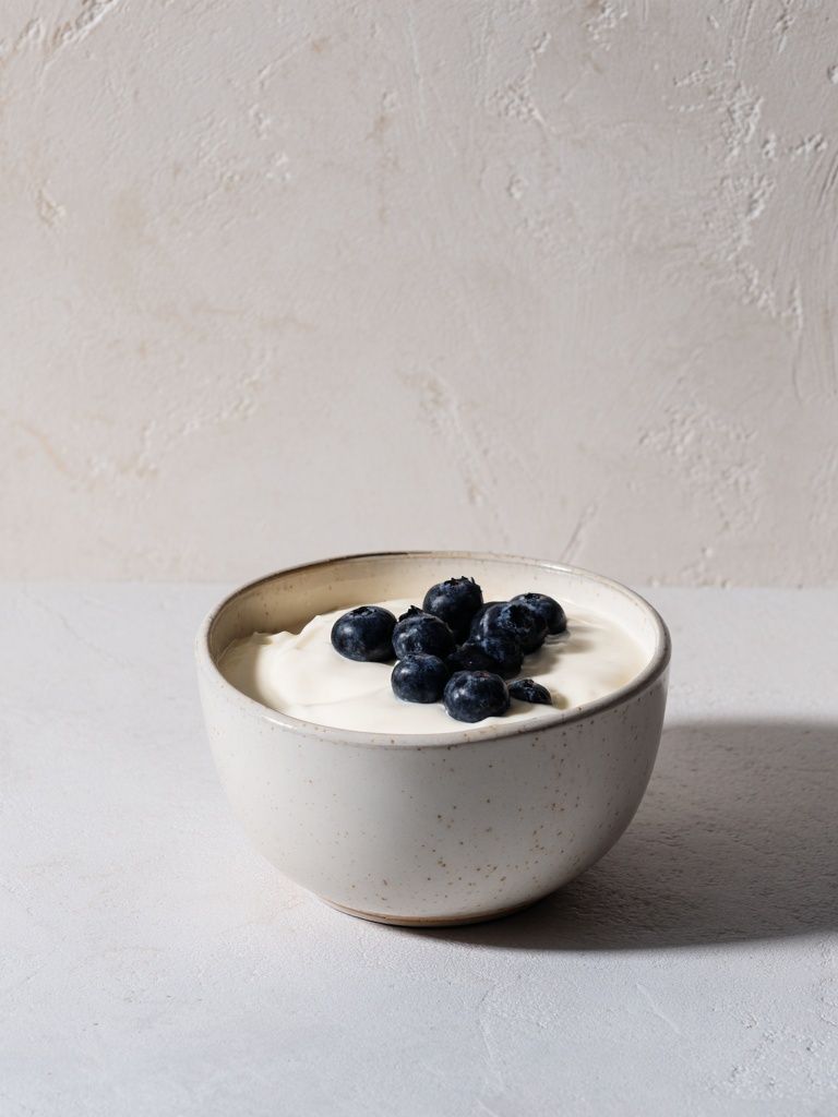 Blueberry Yogurt Still Life Poster. poster detail