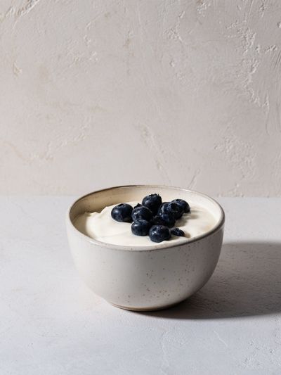 Blueberry Yogurt Still Life Poster. poster print