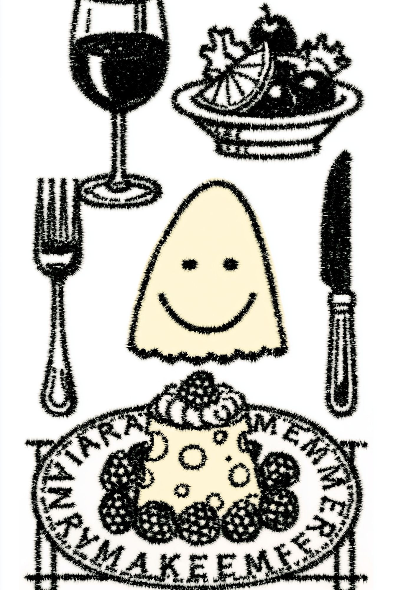 Smiley Food Still Life Poster. poster — food-drink art