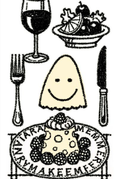 Smiley Food Still Life Poster. poster