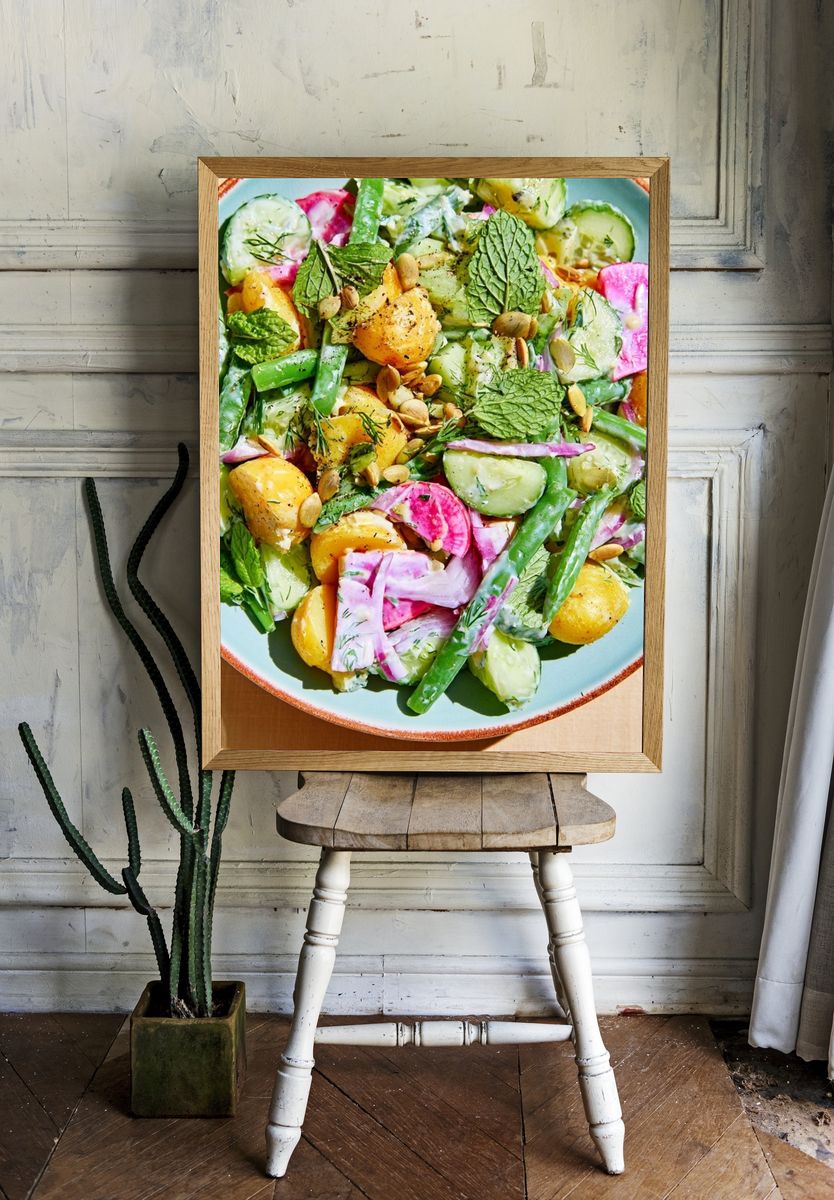 Fresh Vegetable Salad Food-Drink Poster. — room view 1