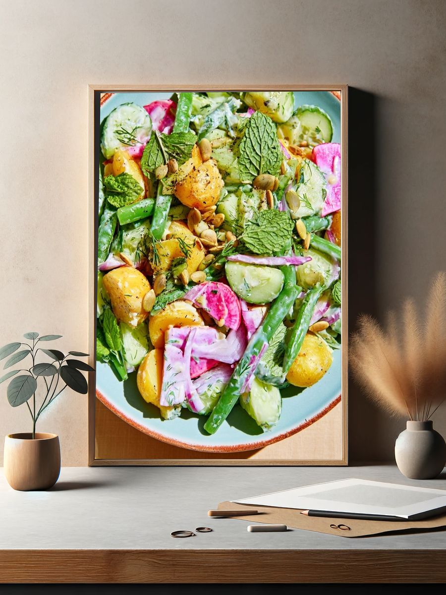 Fresh Vegetable Salad Food-Drink Poster. — room view 2
