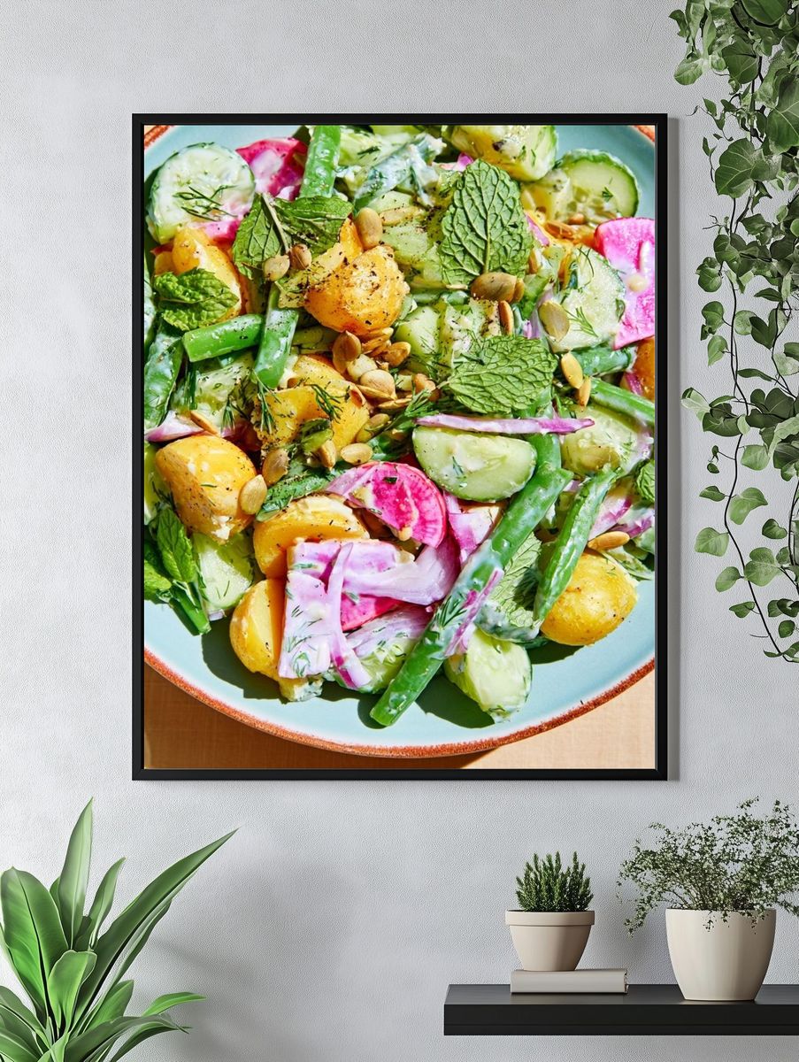 Fresh Vegetable Salad Food-Drink Poster. — room view 4