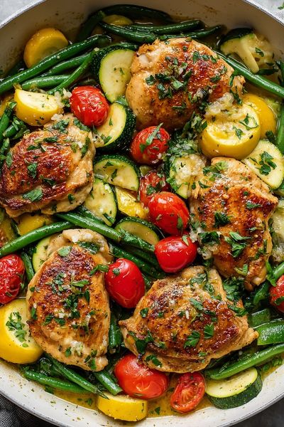 Roasted Chicken and Vegetables Poster.