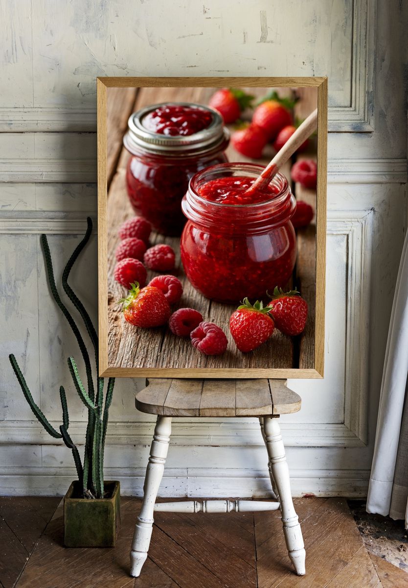 Strawberry Raspberry Jam Poster. — room view 1