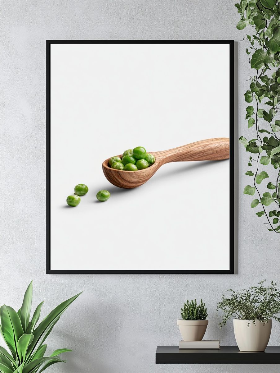 Green Peas Still Life Poster. — room view 4