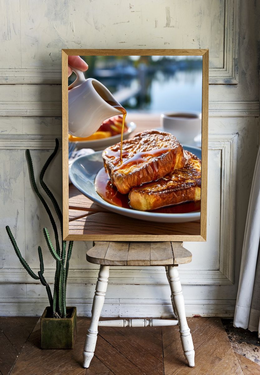 French Toast Breakfast Photography Poster. — room view 1