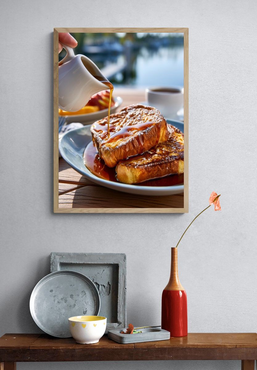 French Toast Breakfast Photography Poster. — room view 3