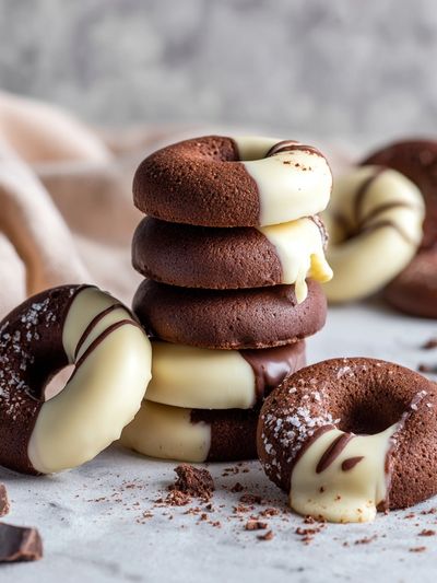 Chocolate Donuts Food Photography Poster. poster print