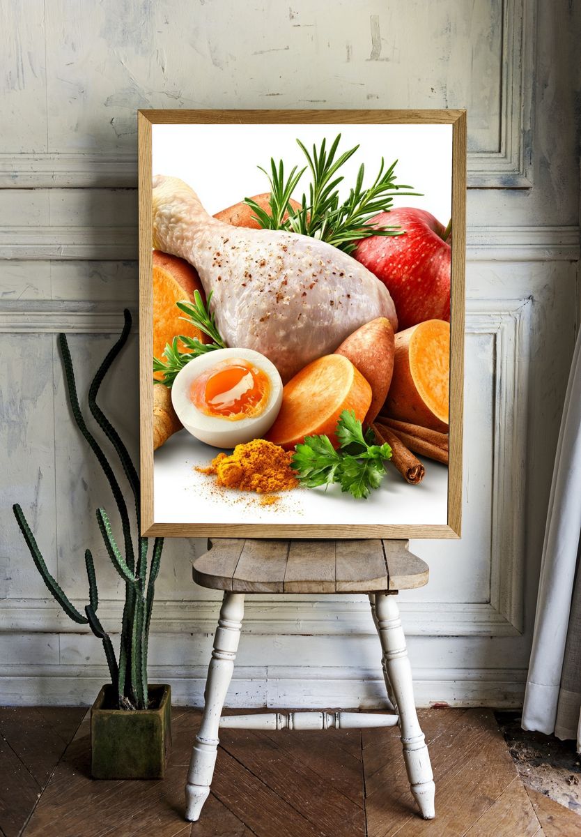 Farm-Fresh Food Still Life Poster. room preview