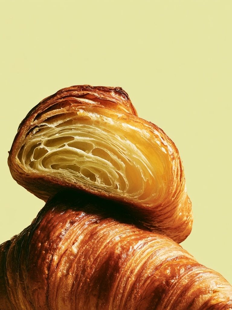 Croissant Still Life Photography Poster. poster detail