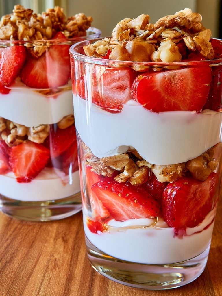 Strawberry Yogurt Parfait Print. poster detail