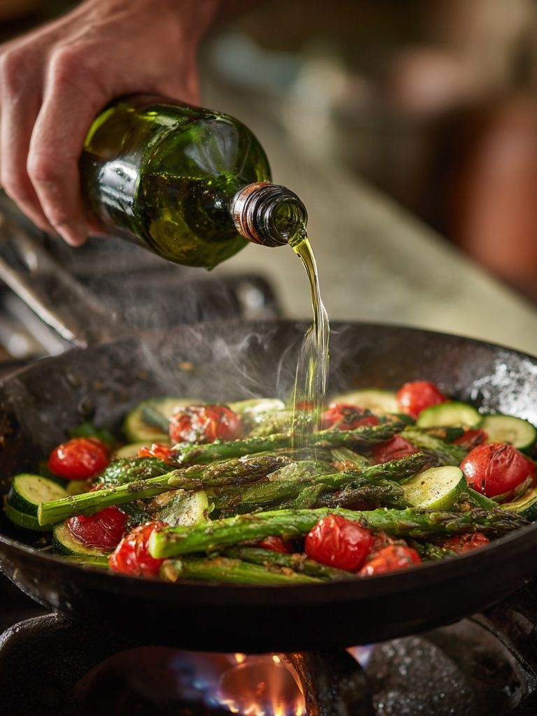 Olive Oil Sizzle Kitchen Photography Poster. poster — food-drink art