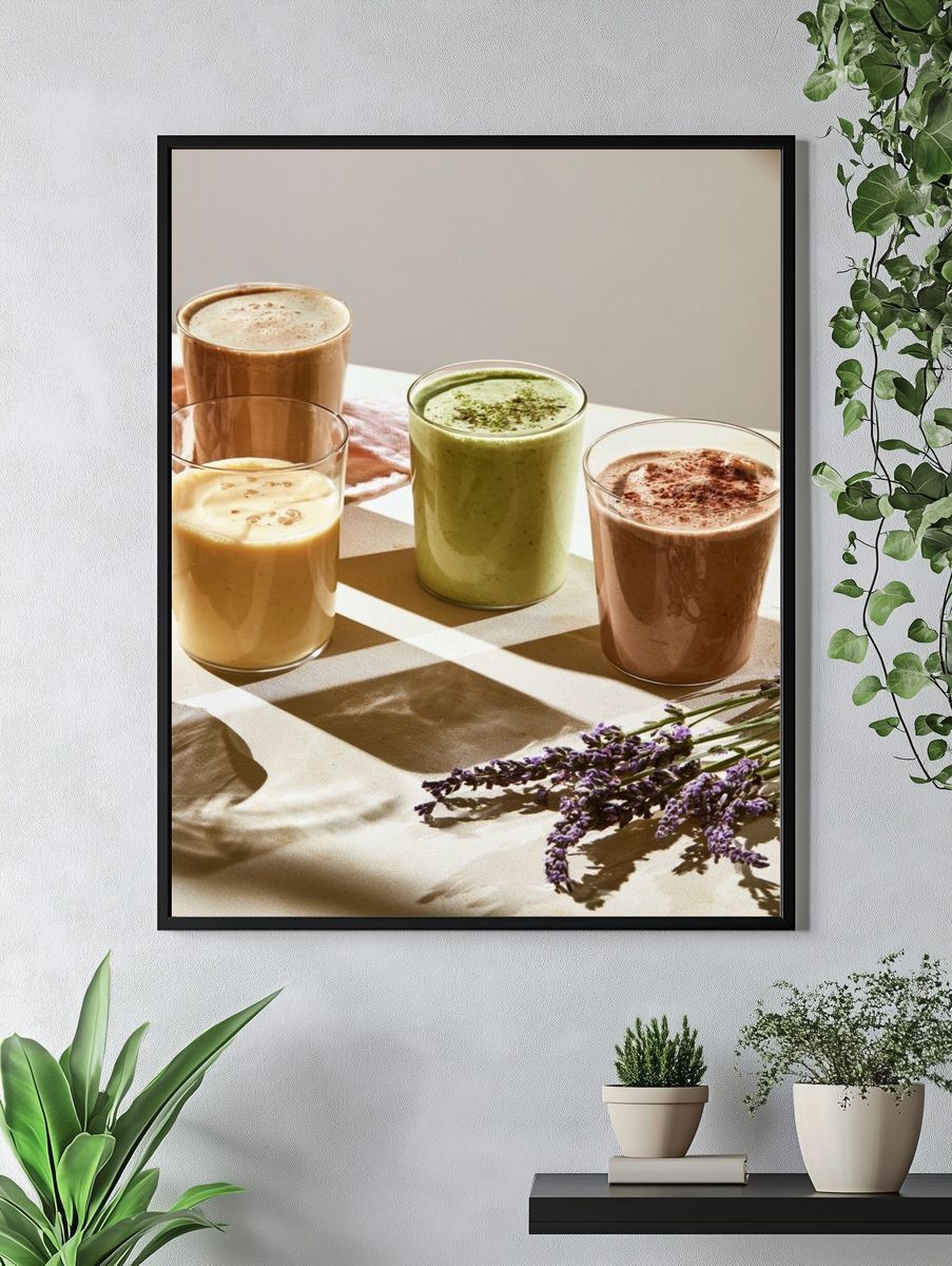 Herbal Smoothies Still Life Print. — room view 4