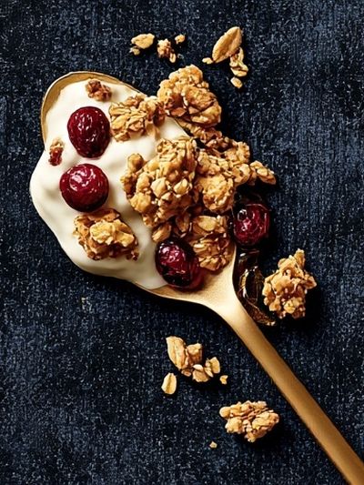 Granola Spoon Still Life Poster. poster