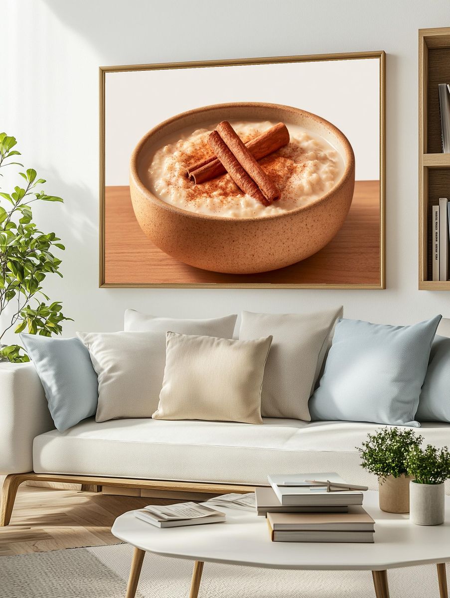 Cinnamon Rice Pudding Print. — room view 2