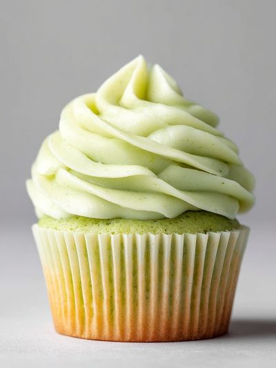 Lime Frosted Cupcake Photography Poster. poster print