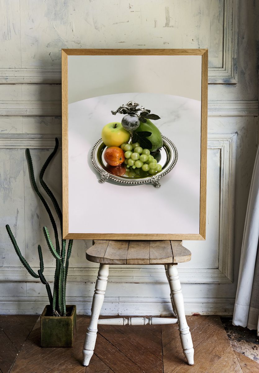 Still Life Fruit Bowl Photography Poster. — room view 1