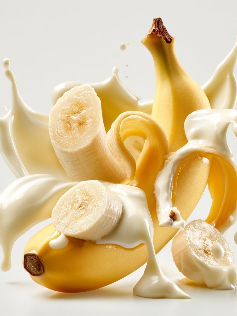 Banana Splash Still Life Print. poster — food-drink art