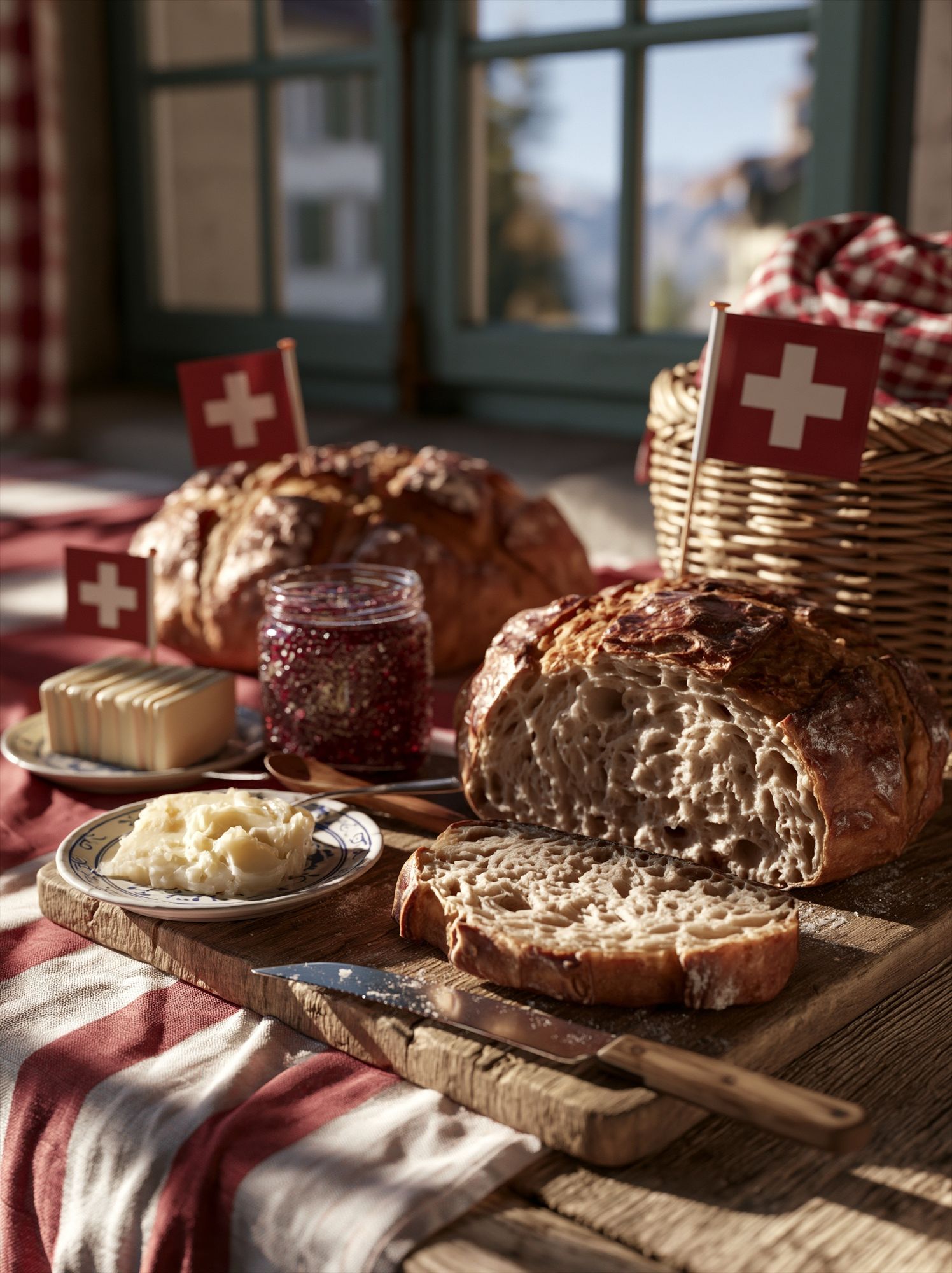 Swiss Bread Still Life Poster. poster detail