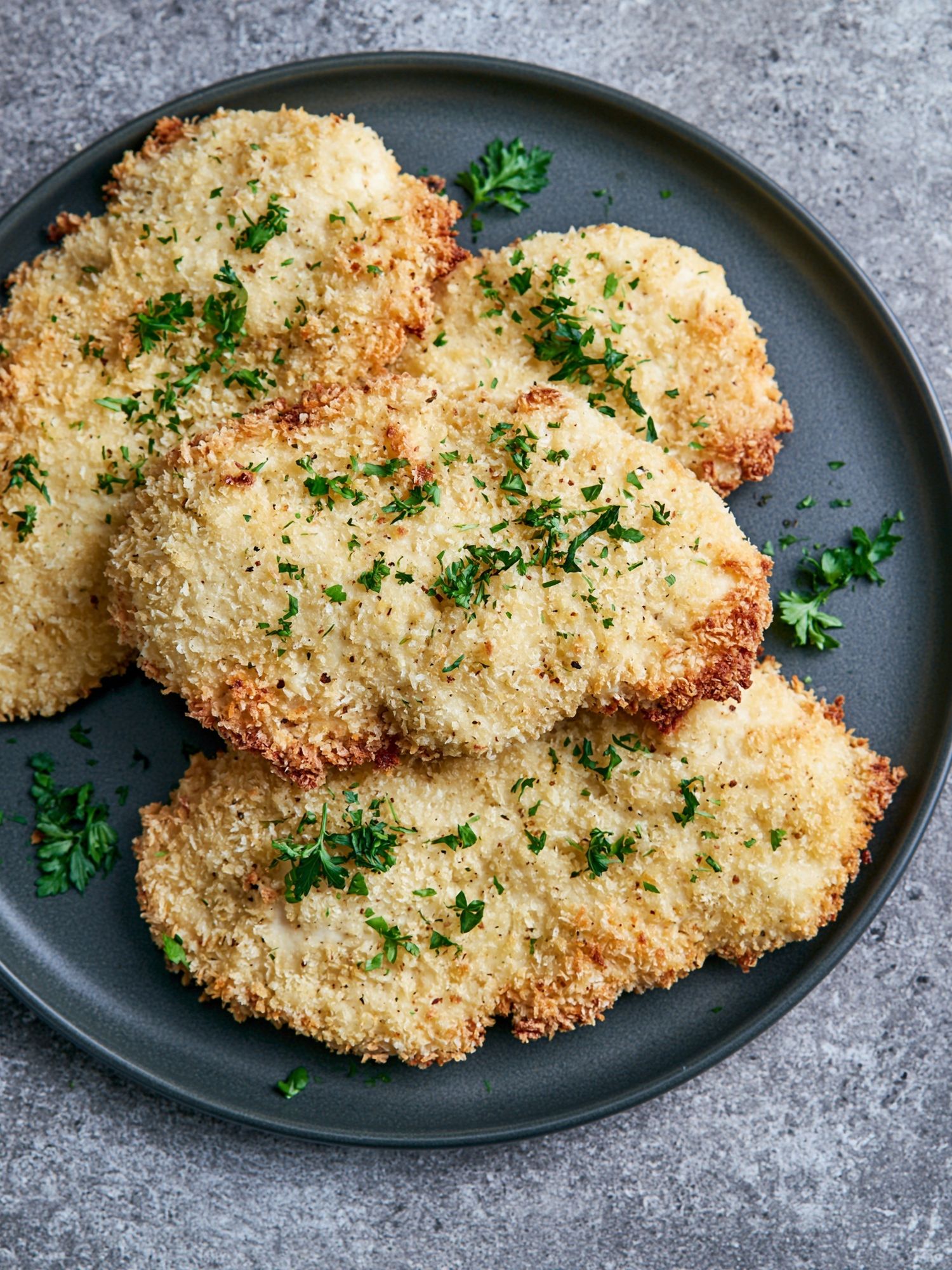 Crispy Breaded Cutlets Food Print. poster — food-drink art
