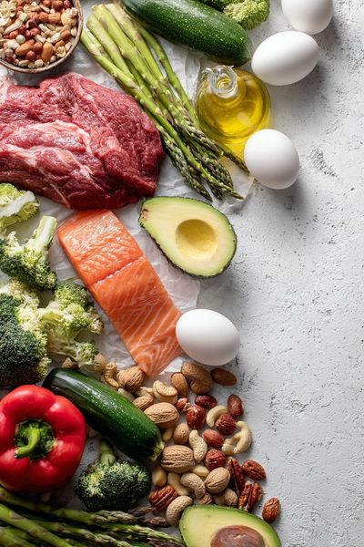 Keto Food Flat Lay Poster. poster print