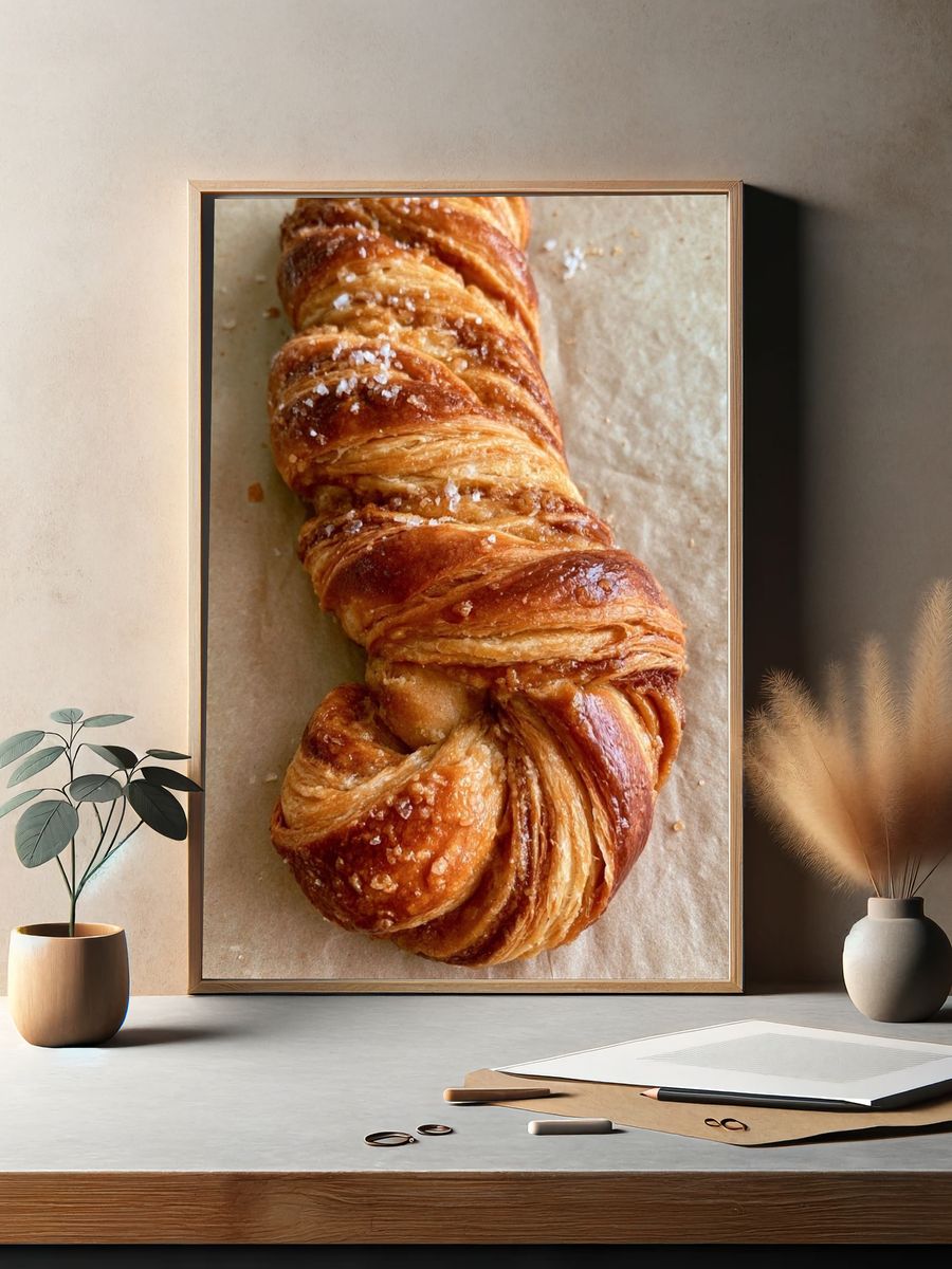 Braided Pastry Food Print. — room view 2