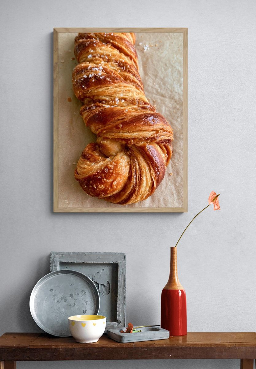 Braided Pastry Food Print. — room view 3