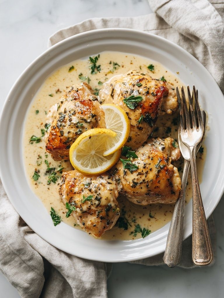 Lemon Herb Chicken Food Print. poster detail