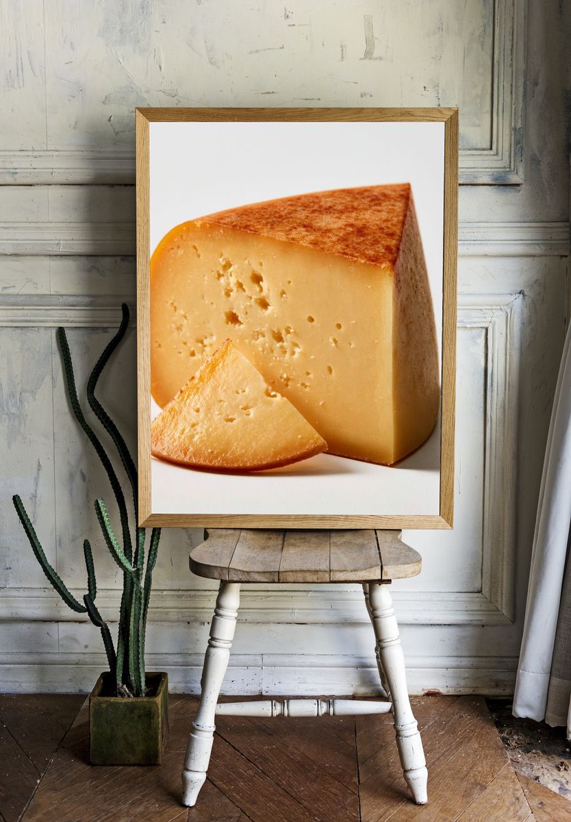 Aged Cheese Still Life Print. — room view 1
