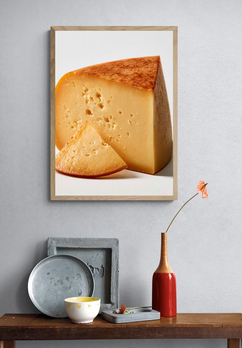 Aged Cheese Still Life Print. — room view 3