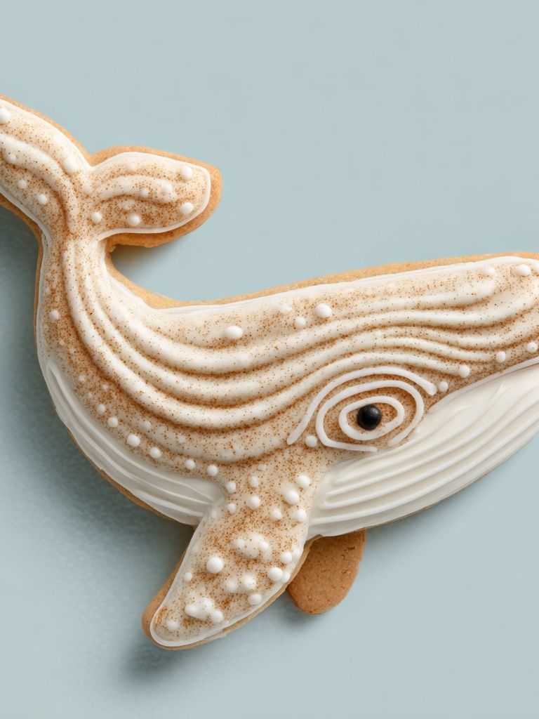 Whale Cookie Illustration Poster. poster — food-drink art