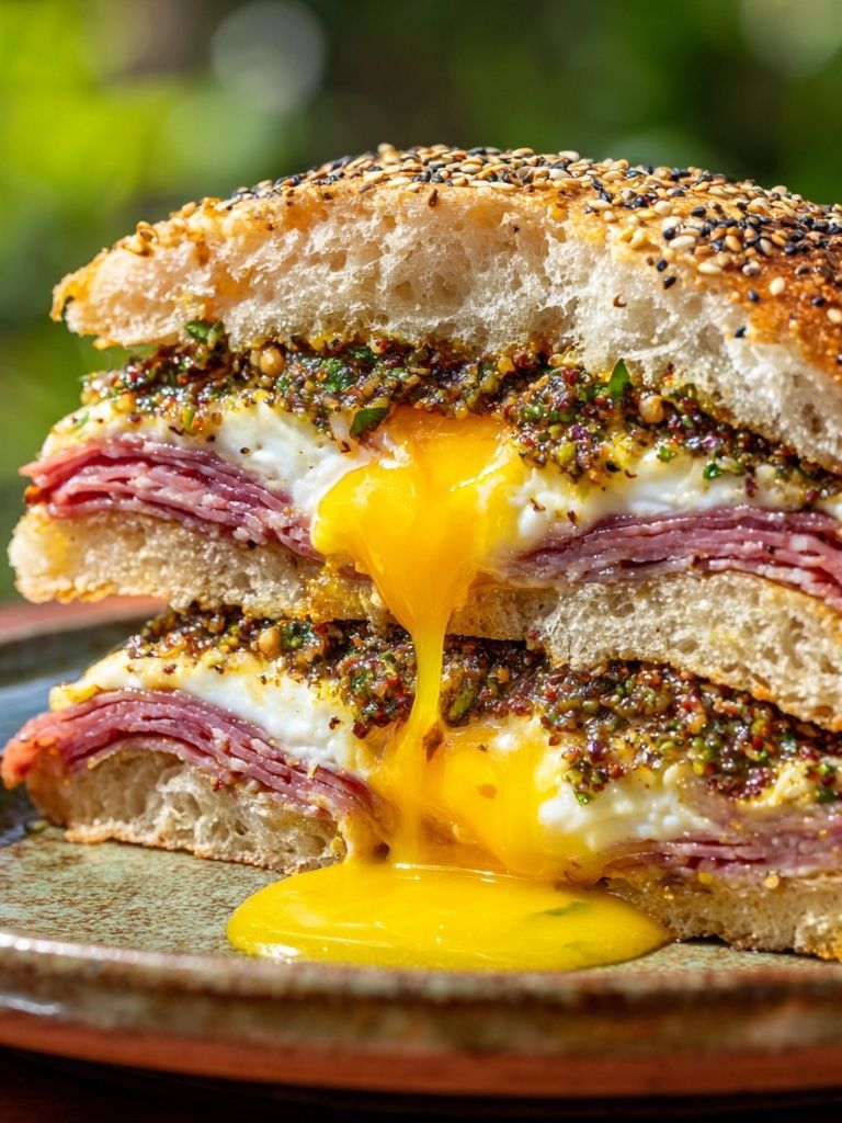 Gourmet Breakfast Sandwich Poster. poster — food-drink art