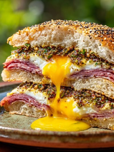 Gourmet Breakfast Sandwich Poster. poster print