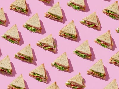 Delicious Sandwich Pattern Print. poster