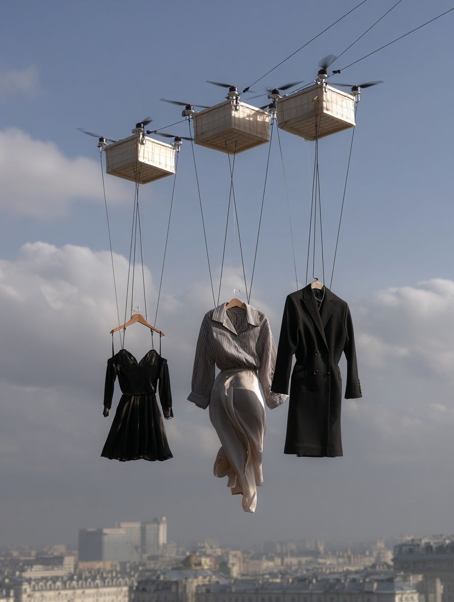 Fashion Drone Display — Photography Print. poster detail