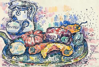 Colorful Vegetables Still Life Poster. poster