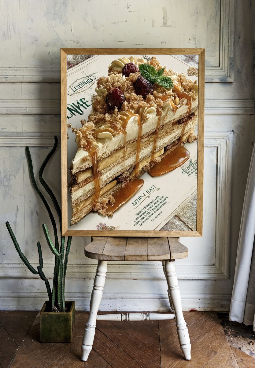 Delicious Layered Cake — Food Print. — room view 1