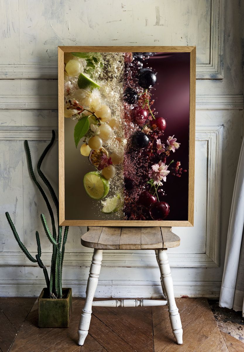 Refreshing Fruit Splash — Food & Drink Print. — room view 1