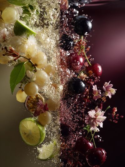 Refreshing Fruit Splash — Food & Drink Print. poster print