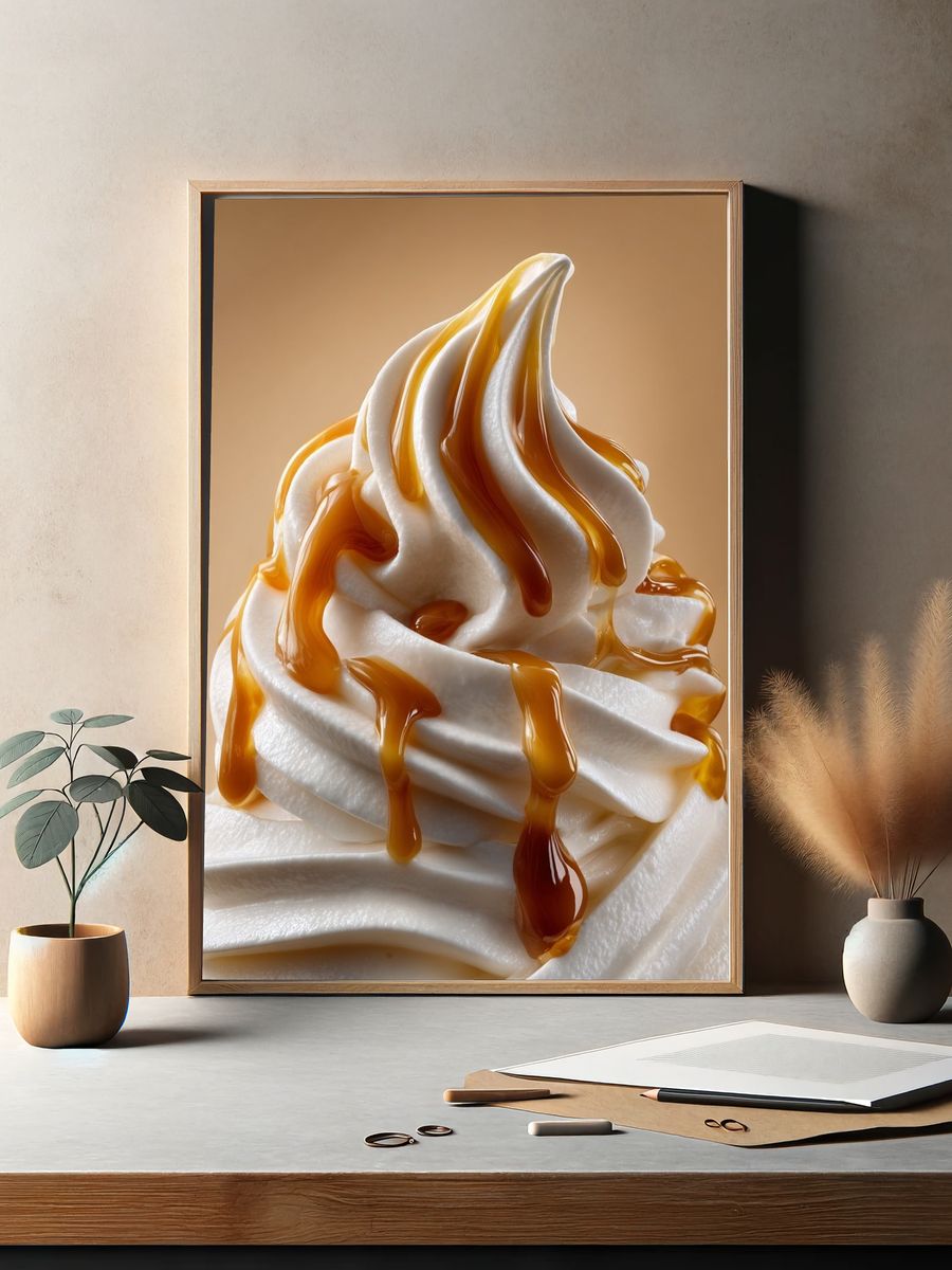 Delicious Soft Serve Ice Cream Poster. — room view 2