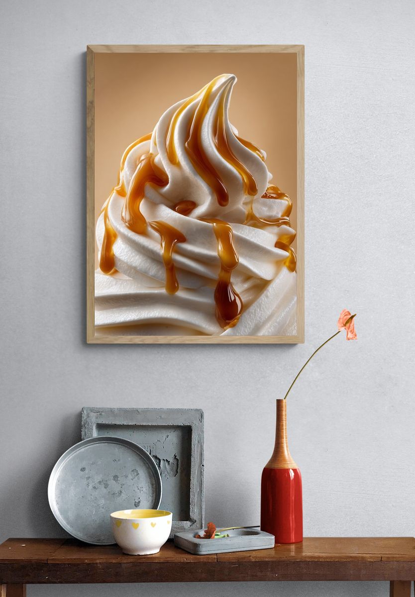 Delicious Soft Serve Ice Cream Poster. — room view 3